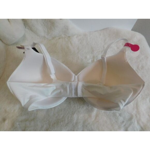 Maidenform 42D Comfort Devotion Extra-Coverage Tailored Bra WHITE - Picture 6 of 7
